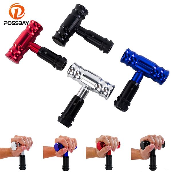 

possbay airplane t shape aluminum joystick automatic manual car racing gear shift knob gearshift gearshifte universal lever head