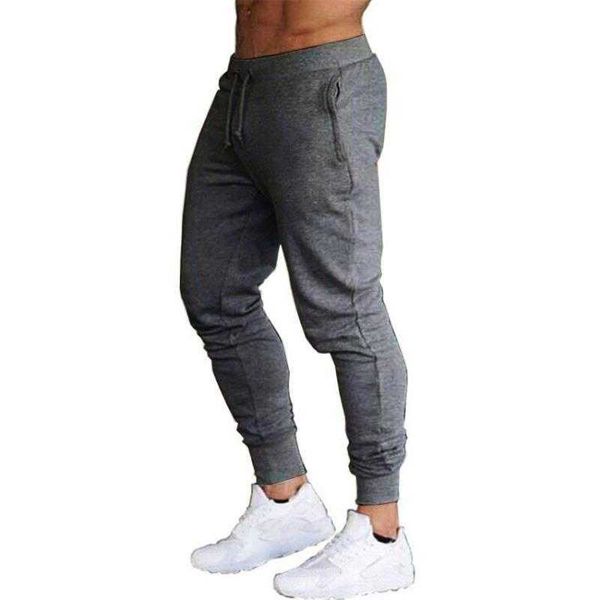 Yeni Koşu Pantolon Erkekler Spor Sweatpants Koşu Spor Joggers Pamuk Trackpants Slim Fit Vücut Geliştirme Pantolon Y0811
