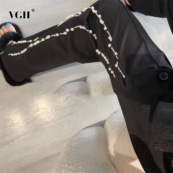 

casual black pants for women high waist full length patchwork drawstring trousers female summer fashion clothing style 210531, Black;white
