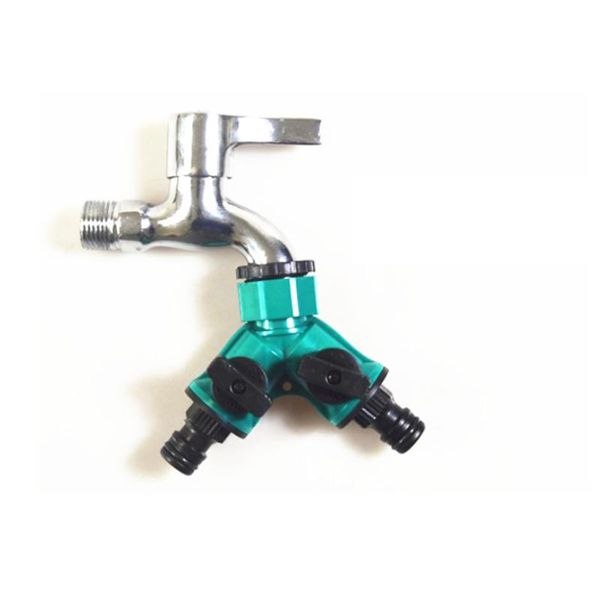 

plastic hose y faucet splitter connector with shut-off 2/3 way high quality