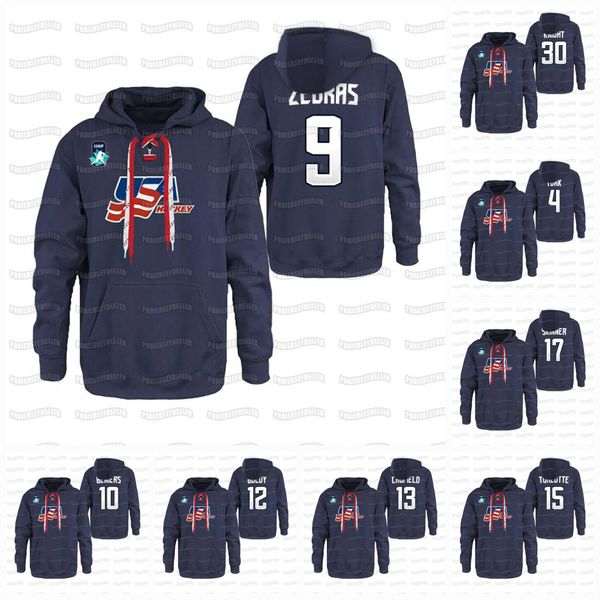 

usa 2021 iihf wjc gold winner hoodie pullover cam york trevor zegras matthew beniers matthew boldy caufield turcotte hunter knight jersey, Black;red