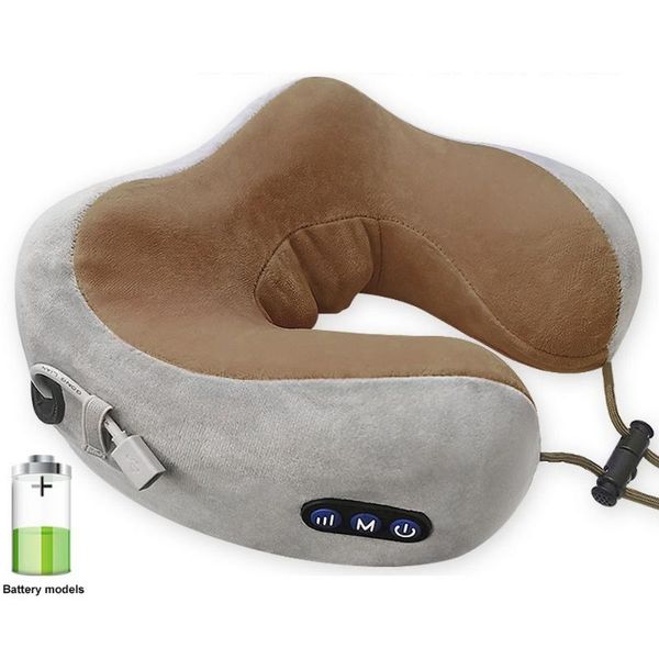 

pillow electric neck massager u shaped multifunctional portable shoulder cervical outdoor home car relaxing massage