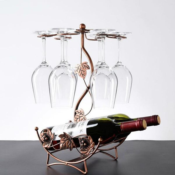 

tablewine racks hollow rack stand hanging drinking glasses stemware shelf bottle & glass cup holder iron wire
