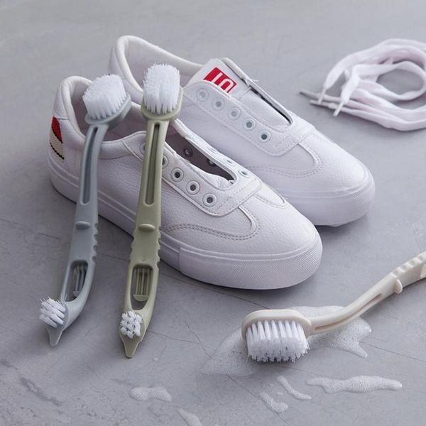 

double-headed shoes brush shoe cleaning white shoe cleaner sneaker set multi-functional cleaning brush bathroom