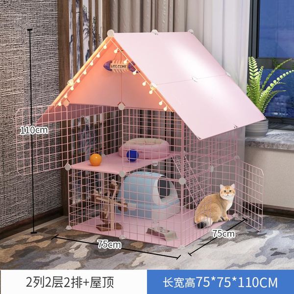 

cat house family three floors small cat cage large space clearance double floor apartment cage