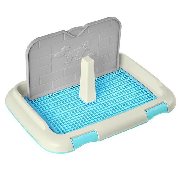 

dog apparel portable pet cat toilet tray with column urinal bowl training supplies