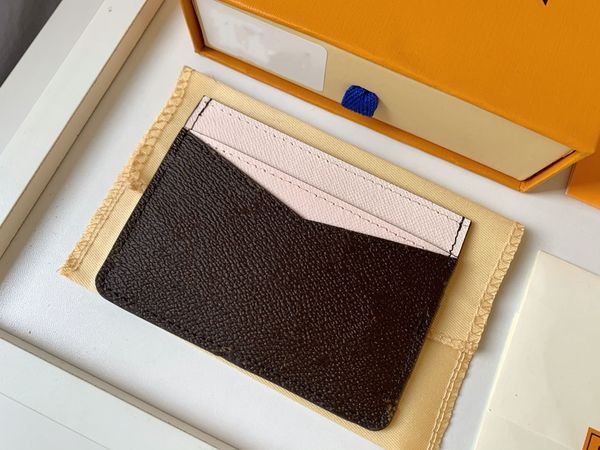 

card holder recto verso designer fashion womens mini zippy organizer wallet coin purse bag belt charm key pouch pochette accessoires, Brown;gray