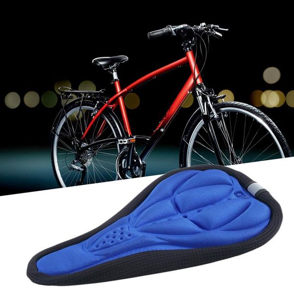 

bike saddles mtb mountain cycling thickened extra comfort ultra soft silicone 3d gel pad cushion cover bicycle saddle seat 3 colors