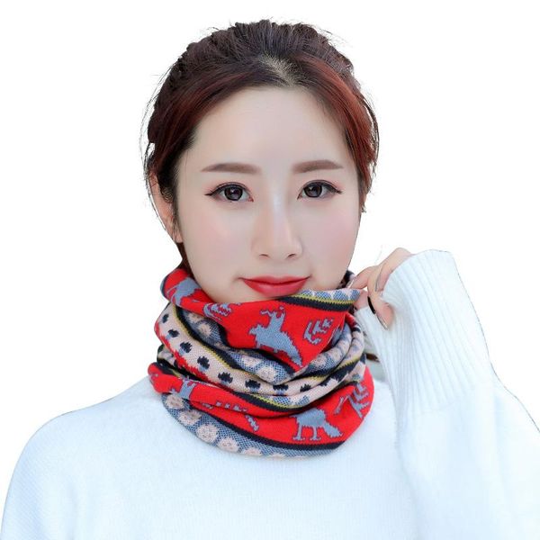 

scarves women's neck protection in winter korean version, Blue;gray