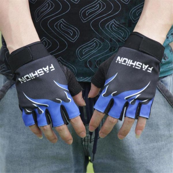 

cycling gloves men outdoor sports hand protector bicycle biking hiking gel half finger fingerless, Black