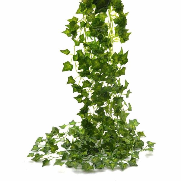 

artificial plants green ivy leaves fake vine fake parthenocissus foliage leaves wedding bar home decoration supplies 12pc