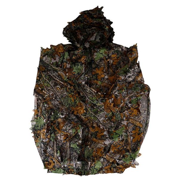 

hunting sets cs game clothing ghillie suit 3d camo leaf camouflage jungle woodland birdwatching
