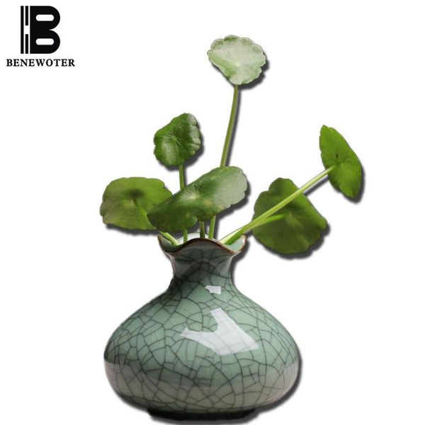 

vases beoter handmade longquan creative home decor mini ceramic ice crack celadon porcelain floral flower hydroponic ornament vase
