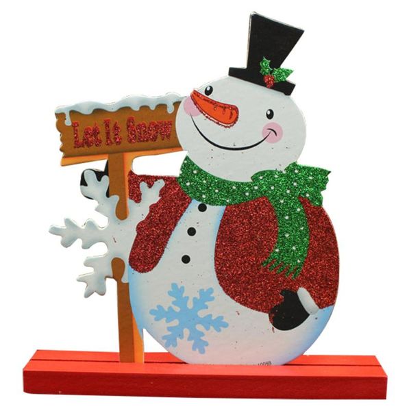 

party decoration christmas santa claus snowman ornaments decor put bar shop gift (multicolor)