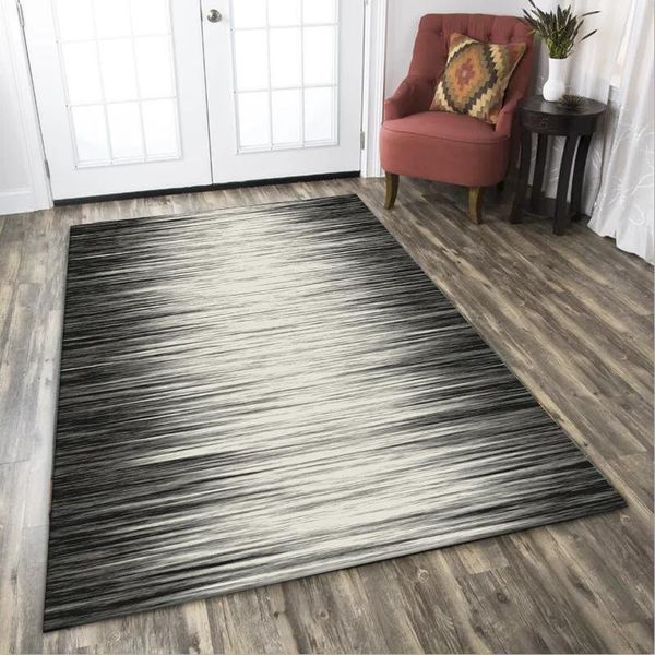

carpets modern nordic simple style carpet black/grey stripe 3d print rug custom home for room bedroom mat decor living kids