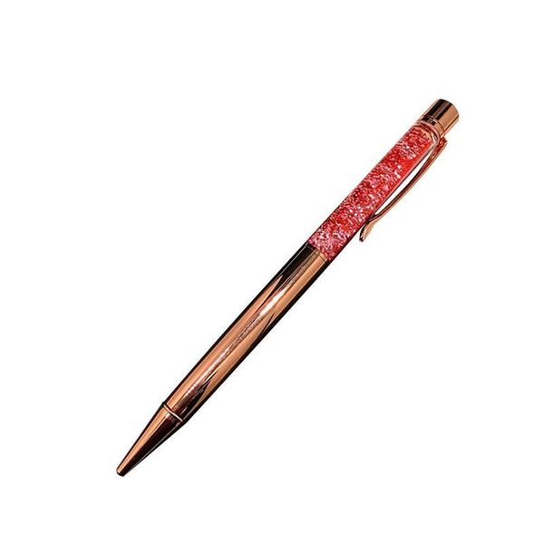 

metal ballpoint pen school office writing stationery pen gift office crystal ballpoint accessories creative colorful j4r0, Blue;orange