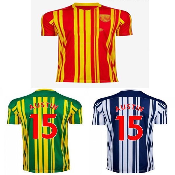 

vip2020 2021 west soccer jerseys livermore diang brunt bromwich albion home away 3rd 20 21 men shirt football, Black;yellow