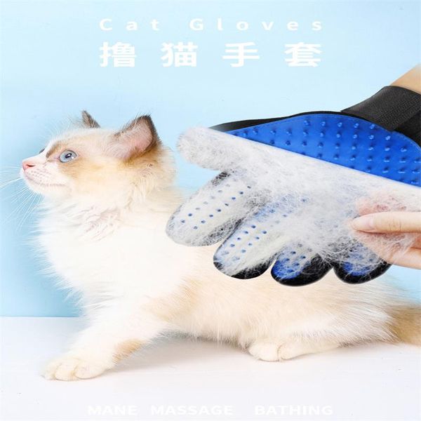

dog grooming dense comb hair removal gloves cat pet brush lu mao clean massage