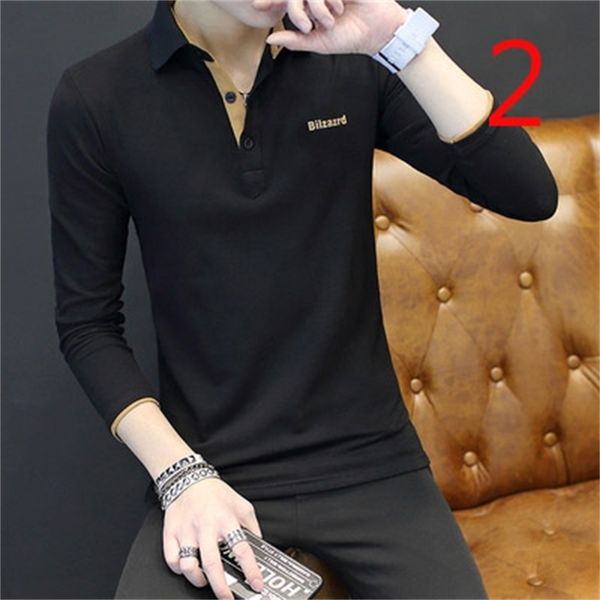 

men's long-sleeved t-shirt tide brand thick sweater korean trend slim c el0n, White;black