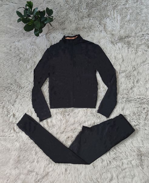 Güz Kış Giyim Kadın Eşofmanlar Koşu Takımları Uzun Kollu Ceket Ceket + Pantolon İki Adet Set Kıyafetler Artı Boyutu 2XL Giyim Günlük Harfler Sweatsuits 5533