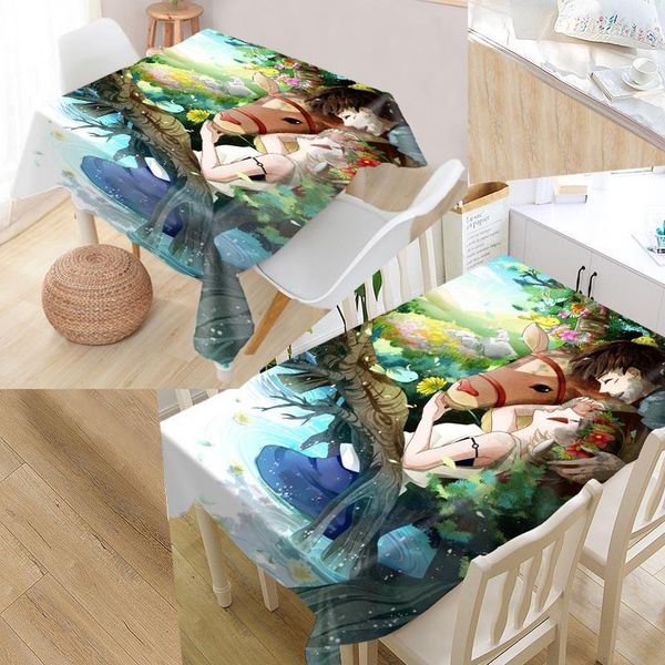 

table cloth princess mononoke custom rectangular oxford print waterproof oilproof square cover party tablecloth