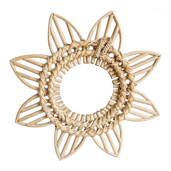 

rattan crafts twig flower frame creative po wall hanging ornament wedding birthday party home decor mirrors1