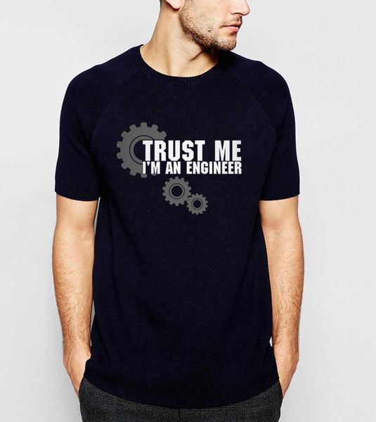 

men's t-shirts trust me i am an engineer man t-shirt fashion streetwear short sleeve o-neck t shirts available tee, White;black