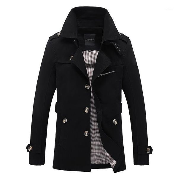 

autumn 2021 spring casual solid jacket men warm parkas long parker coat fashion men's jackets outwear male clothing 5xl, Black;brown