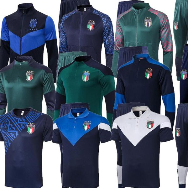 

men's tracksuits 2021 italy verratti jorginho men soccer jacket tracksuit 2022 belotti long zipper training suit sets, Gray