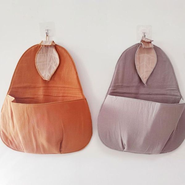 

storage bags cute style nordic large yali decoration hanging bag organizer soft cotton wall mounted sundries