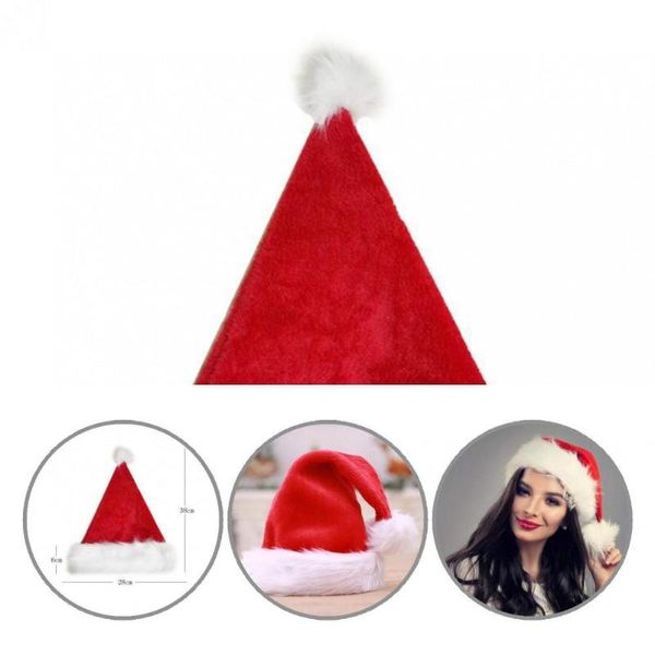 

party hats breathable useful christmas santa hat claus easy to clean for women