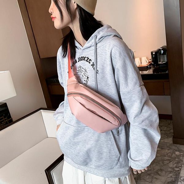 

luxury beautiful design women's waist packs female 2021 small pu leather crossbody chest shoulder bag purses
