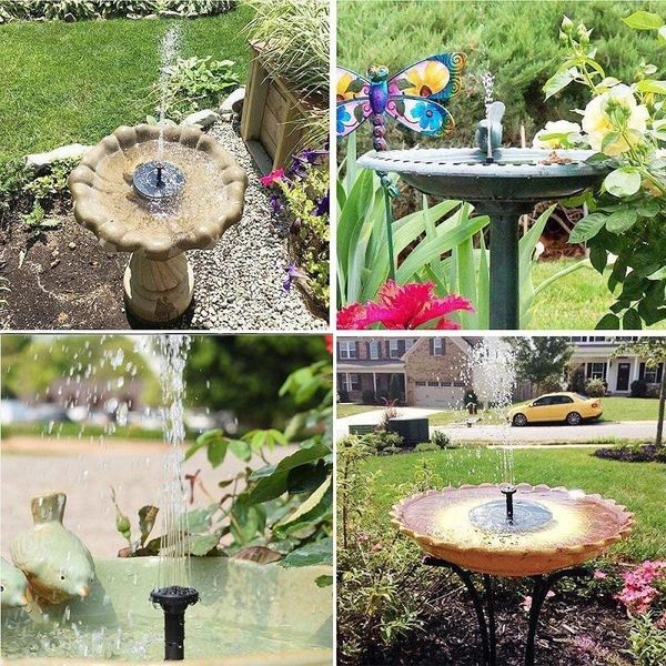 

smart home control amazon explosive round floating fountain pool decorative bird bath feeder solar