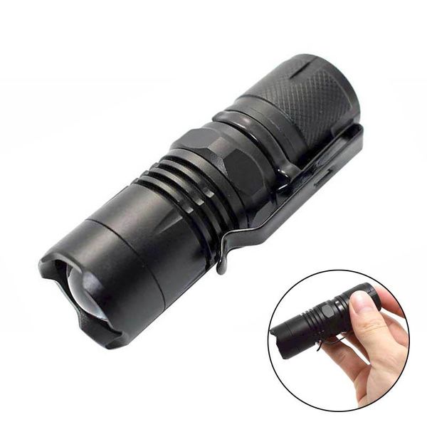 

xm-l2 mini magnetic led 2000lm adjustable focus zoom torch small pocket lamp 16340 penlight hunting lantern