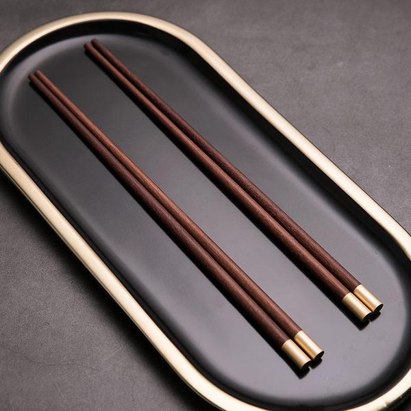 

family gifts chopsticks sushi 2 pairs/set natural wood gift box chop sticks household reusable tableware chopstick