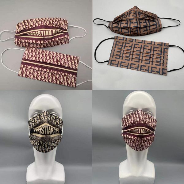 

desinger brand letters disposable face mask men women 95% filtration efficiency dustproof prevention of influenza mask pbt nonwoven