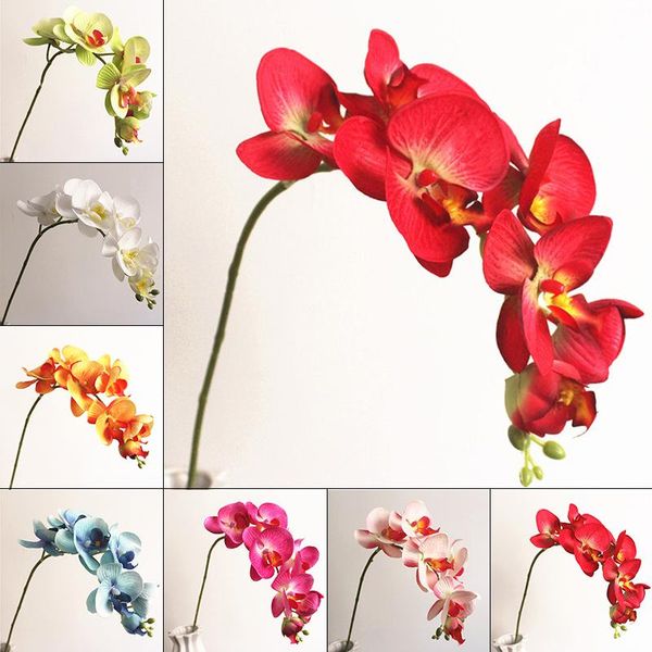 

craft phalaenops artificial flowers fake bouquet wedding party home decors
