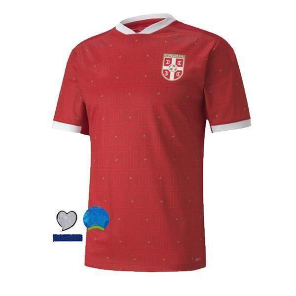 

2020 2021 serbia home red soccer jersey 20 21 srbija white away mitrovic tadic kolarov sergej matic kostic ivanovic jerseys football shirt, Black;yellow