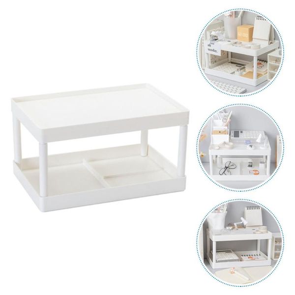 

hangers & racks 1pc deskstorage shelf dormitory organizing rack home stand (white)