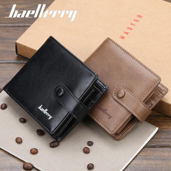 

wallets men casual pu leather hasp wallet change purse credit bank id card holders coin pouch pocket case cover bag xb26, Red;black