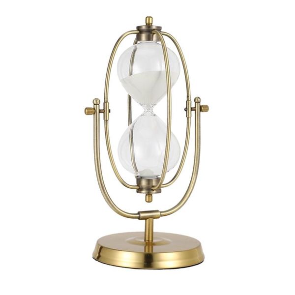 

other clocks & accessories metal, sand, glass european rotation 60 minutes hourglass timer home decoration desksand