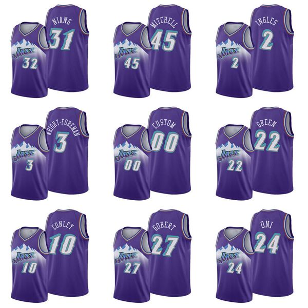 

custom 2021 44 bogdanovic 22 green 31 niang 45 mitchell 00 custom 2 ingles 3 wright-foreman basketball jersey men women youth jerseys, Black;red