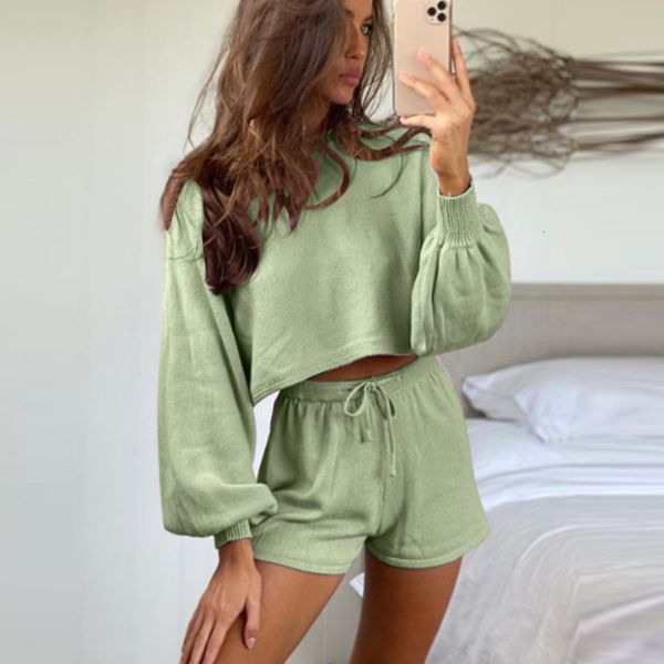 

fashion women o-neck casual sports pack long mouw losse crop train agreement short effects colour gym practice set training suit # g4, Gray