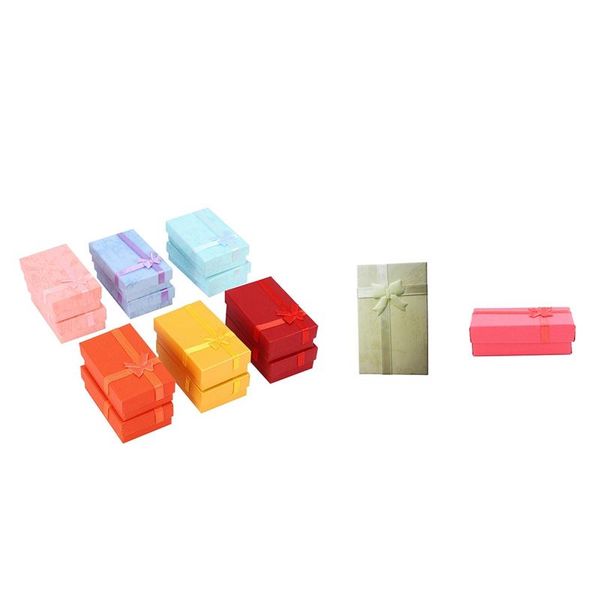 

jewelry pouches, bags 16pcs paper gifts boxes for display-rings, small watches, necklaces, earrings, bracelet gift packaging box (ligh, Pink;blue