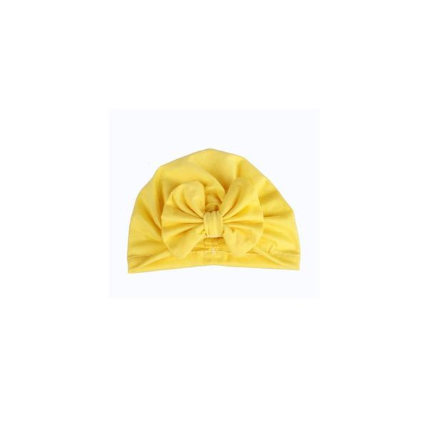 

spring autumn baby girl hat big bow soft cotton baby beanie hat kids newbworn bonnet cap beanies f qyliim, Yellow