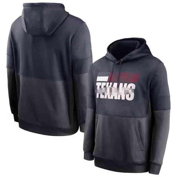 

houstontexansmen women youth sweatshirt sideline lockup performance pullover football hoodie, Black;red