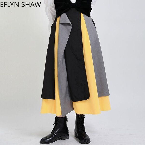 

skirts winter skirt women padded fold elastic high waist a-line midi female large size street style casual umbrella, Black