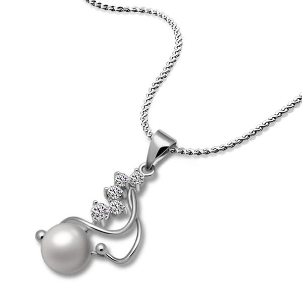 

chains personalized real 925 sterling silver pearl cecklace pendant chain necklaces for women men handmade gifts charming lady jewelry