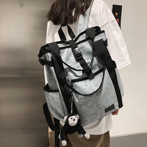 

backpack personalized tie-dye schoolbag college students campus junior high large capacity couple female