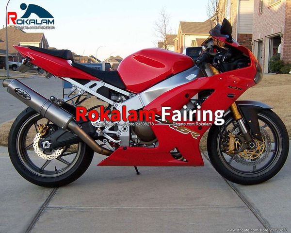 Para Kawasaki Ninja ZX6R ZX-6R ABS Fairings Red Shell 03 04 2003 2004 ZX 6R Motorbike Fairings Body Kit (moldagem por injeção)